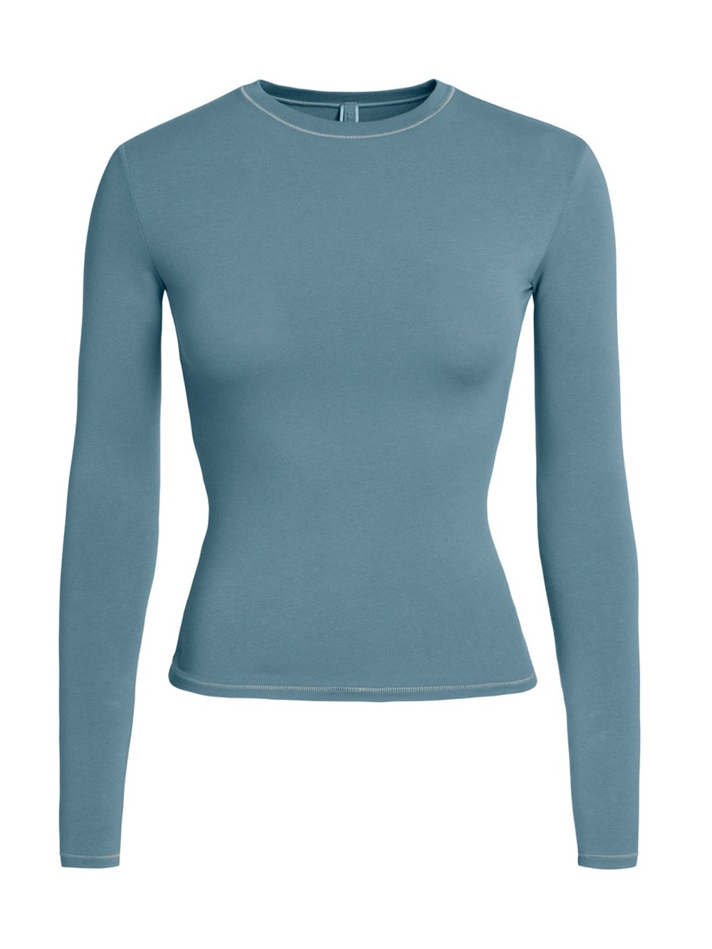 Skims Long Sleeve Cotton Jersey T-Shirt - Kyanite